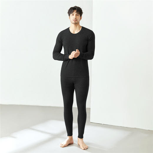 【轻奢级】男士保暖羊绒套装20788（现货72小时发货） 商品图8