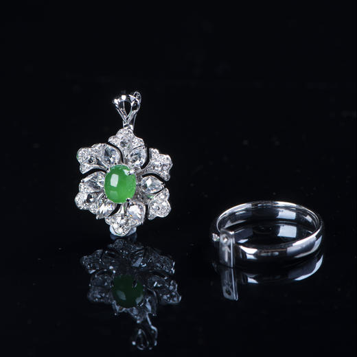 【繁星】满绿戒指坠子两用款-JZ12105065 商品图0