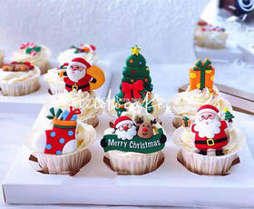圣诞cupcakes