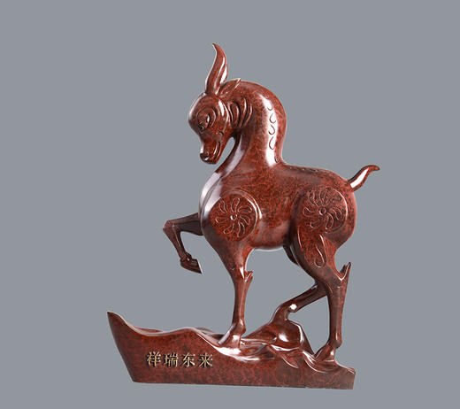 宇达青铜全铜摆件《祥瑞东来》创意礼品  家居饰品摆件 高46cm 商品图0