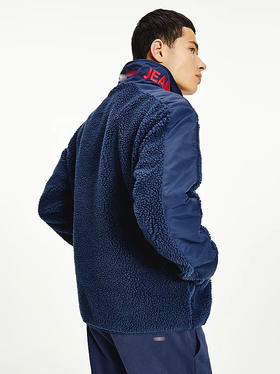 仿羊羔绒 领条刺绣标字母 夹克外套 T-1118