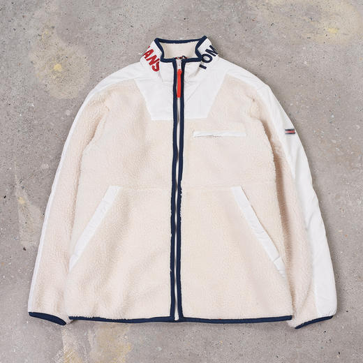 仿羊羔绒 领条刺绣标字母 夹克外套 T-1118 商品图8