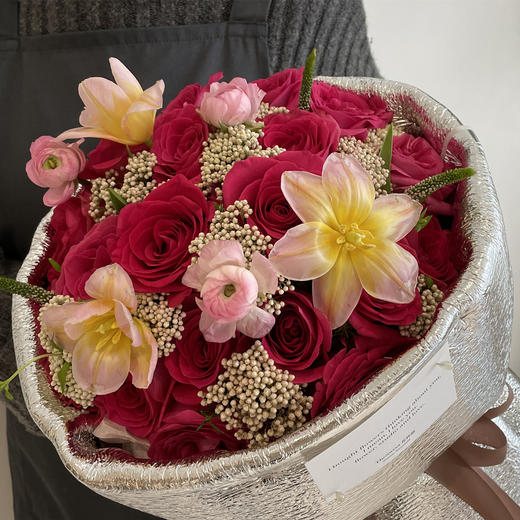 弗洛伊德玫瑰 · 圆形花束 商品图2