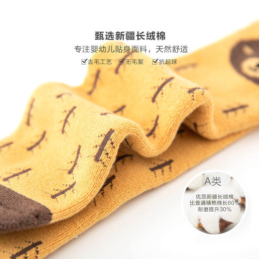 【3双组合装】21冬季新款毛圈加厚儿童直板袜保暖儿童袜子立体卡通宝宝中筒袜 商品图2