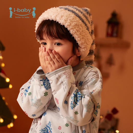 【圣诞限量款】i-baby恒温睡袋 婴儿防踢被宝宝分腿睡袋儿童圣诞睡衣秋冬 商品图3