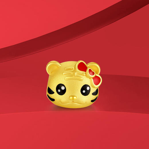 潮宏基爱乐虎系列虎小妹足金串珠 商品图0