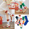 【创意圣诞袜 穿出你的小幸运】新款雪人圣诞老人卡通中筒袜秋冬季欧美圣诞袜子 商品缩略图2