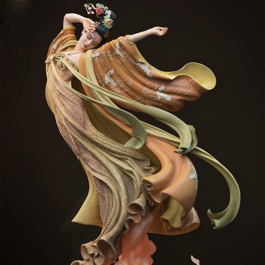 到付运费！罗纯正中国风 罗其胜雕像《鹤姬飞天》开天工作室雕像作品 小雅集 商品图2
