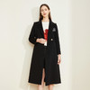 LH9M5斯尔丽2021瑟俪秋冬新款街头风帅气肩章干练气质双面呢长款大衣女 商品缩略图0