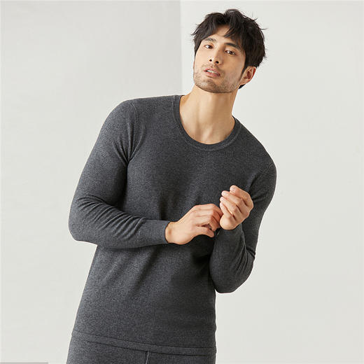 【轻奢级】男士保暖羊绒套装20788（现货72小时发货） 商品图3