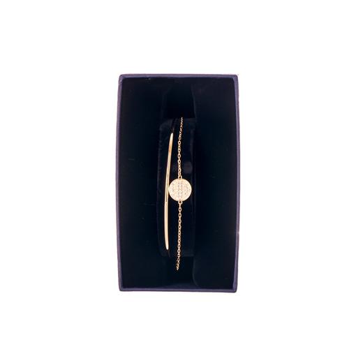 【一般贸易】奥地利施华洛世奇SWAROVSKI 圆形标志二合一ginger手链5274892金色 商品图3