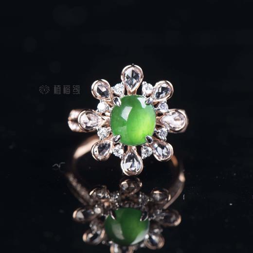 【繁花】绿蛋面戒指-JZ12109160 商品图4
