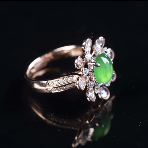 【繁花】绿蛋面戒指-JZ12109160 商品图5
