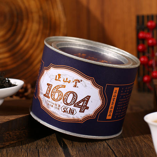 正山堂 1604红茶 正山小种红茶特级武夷红茶茶叶罐装100g/200g 商品图3