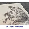 【有步骤、大彩图】工笔画白描稿斗方《船人形图》山水线稿KG01 商品缩略图4