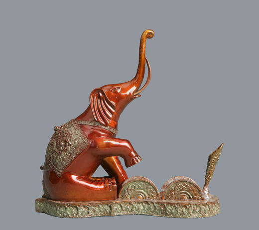 宇达青铜全铜摆件《吉祥笔座》创意礼品 家居饰品摆件 高23cm 商品图0