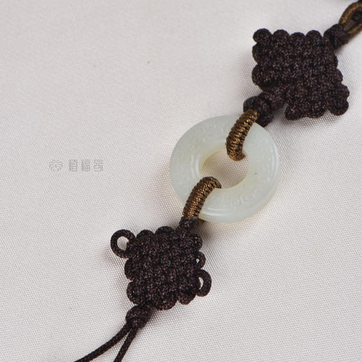 【祥瑞】老银鎏金兽头(帽正)俄白玉-压襟YS2004006 商品图3