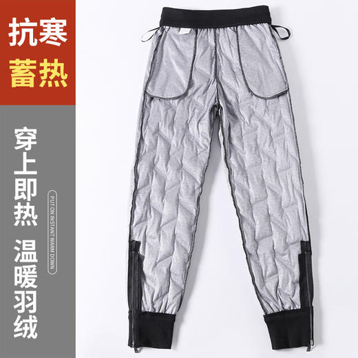 【新款羽绒裤】女外穿时尚白鸭绒高腰保暖棉裤显瘦又显高 护膝女冬加厚加绒百搭休闲羽绒裤 商品图8