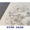 【有步骤、大彩图】工笔画白描底稿《凤蝶紫荆花》花鸟线稿KG05 商品缩略图4