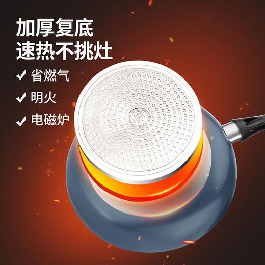 炊大皇 不沾煎锅平底锅不粘锅家用无油烟牛排锅烙饼锅电磁炉燃气灶通用 商品图2