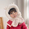 儿童帽子围巾一体加绒秋冬季宝宝男女婴童护耳帽婴幼儿帽子 商品缩略图10