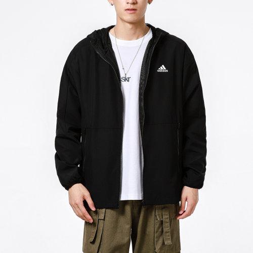 Adidas/阿迪达斯 2021秋季 男款 运动服 户外 防风 舒适 休闲 梭织 连帽 夹克 外套 H40228 商品图1