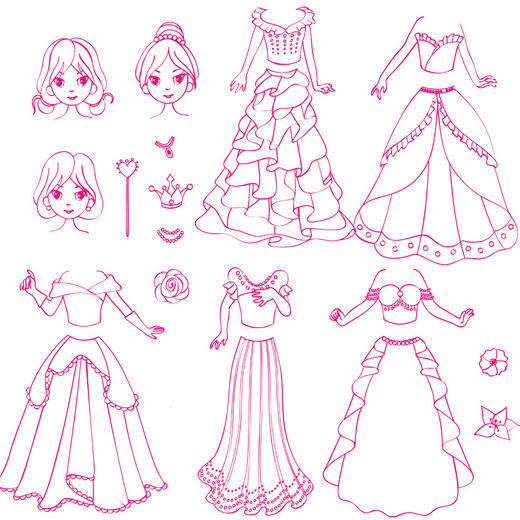 【法国Aladine】时尚印章套装-公主 商品图2