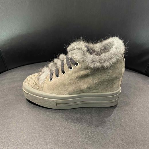 legs jeans AC404貂毛休闲厚底内增高加绒薄棉鞋 商品图1