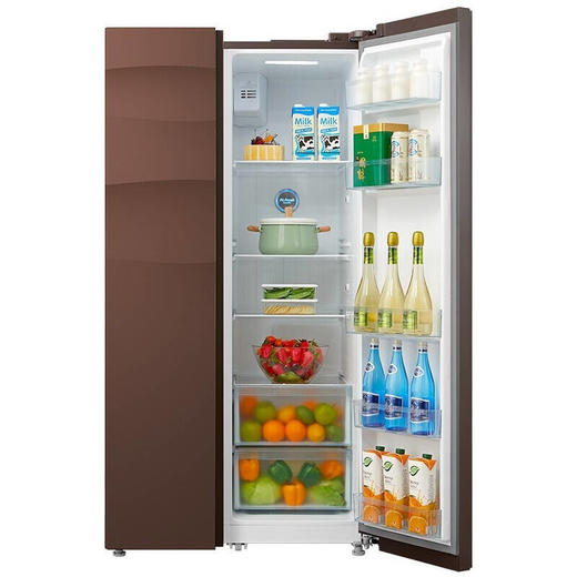 美的(Midea)550升 家用双变频风冷对开门冰箱玻璃面板多维智能 家电BCD-550WKGPZM 商品图2