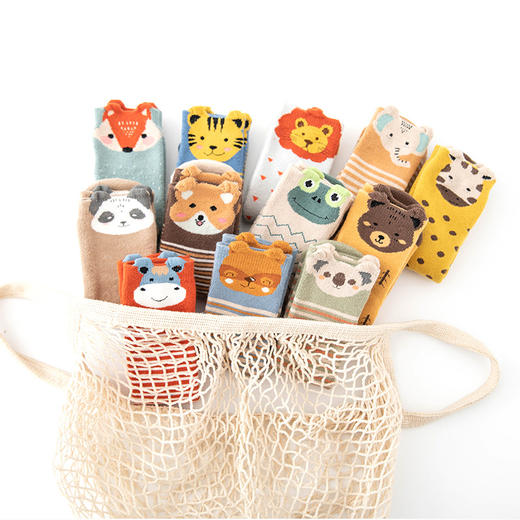 【3双组合装】21冬季新款毛圈加厚儿童直板袜保暖儿童袜子立体卡通宝宝中筒袜 商品图3