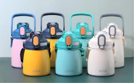 帝怡趣味畅享乐乐杯 800/1000ml超大304不锈钢保温杯 商品图0