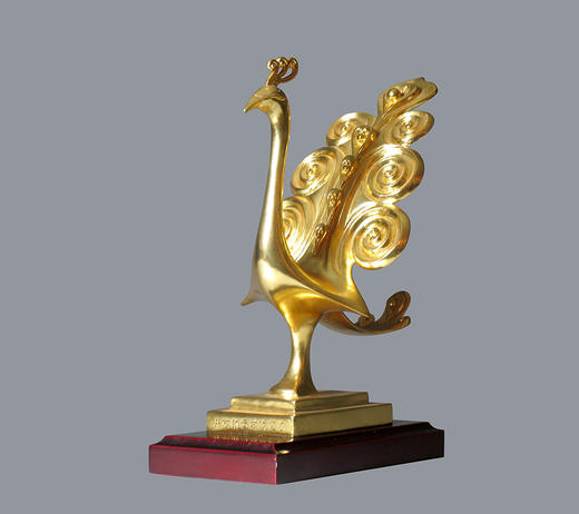 宇达青铜全铜摆件《凤舞祥韵》创意礼品 摆件 高21cm 商品图0