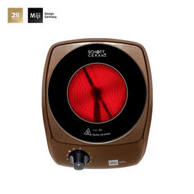 米技Miji电陶炉电磁炉德国米技炉电煮茶炉家用办公便携台式茶炉 I900咖色 900W