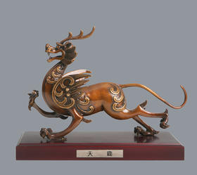 宇达青铜全铜摆件《天鹿》创意礼品  家居饰品摆件 高24cm