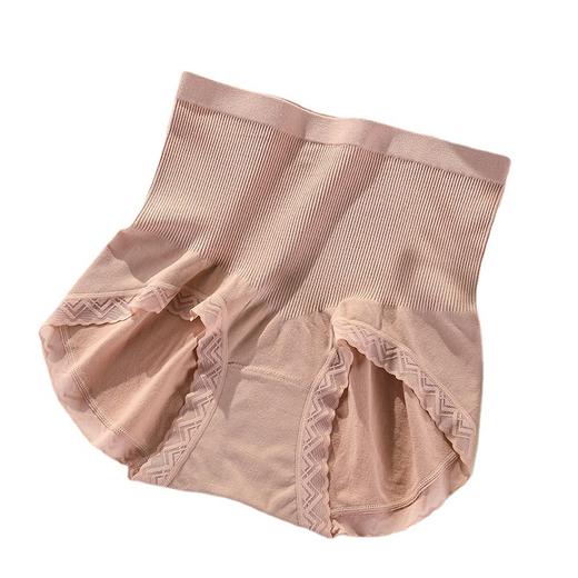 特惠4条装【好穿到不想脱！】新款高腰收腹裤提臀内裤女 收肚子 收腰 提臀  轻松秒变小蛮腰 透气桑蚕丝裆部 蕾丝边 无痕不勒不夹PP 商品图4