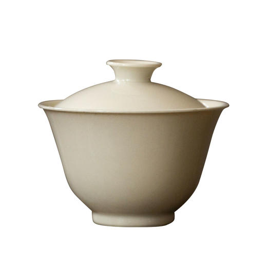 茶香记 元无 月白卷边盖碗 简约 素雅 精致 细腻 元无 草木灰釉 商品图4