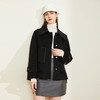 LH9N3斯尔丽2021瑟俪秋冬新款小个子短款干练显瘦下摆抽绳双面呢大衣女 商品缩略图1
