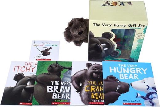 【经典必读】The Very Cranky Bear/Itchy Bear/Hungry Bear/Brave Bear 礼盒装4册+1CD+主题毛绒玩偶 英文原版 非常熊系列 情绪绘本 3-8岁 商品图1