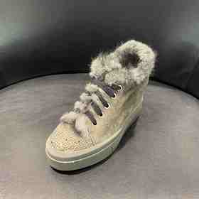 legs jeans AC404貂毛休闲厚底内增高加绒薄棉鞋