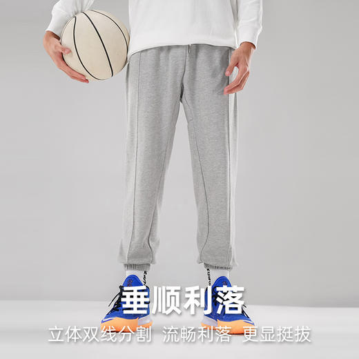 UZIS运动长裤男秋冬季宽松休闲束脚裤跑步美式训练卫裤篮球裤子【切割2.0】 商品图2