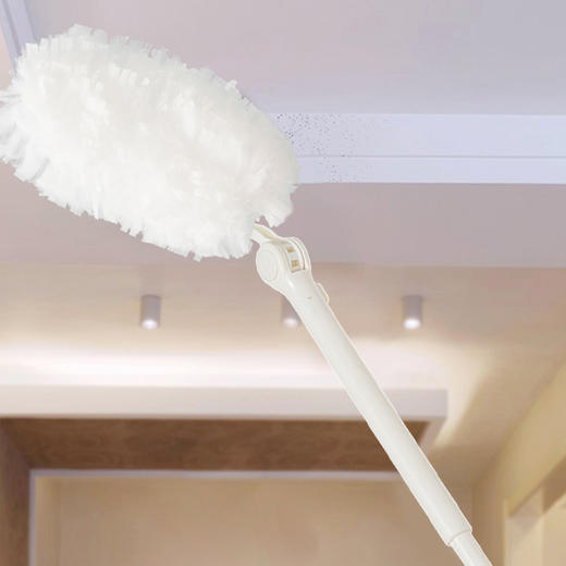 【短款手柄+10个替换头】静电除尘掸子家用一次性便捷收纳清洁扫灰鸡毛掸子擦灰扫灰床底下 商品图3