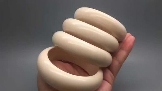 猛犸象牙满纹果冻极品 皓月天香手镯20mm宽 商品图1