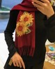 优品堂《向日葵》羊毛刺绣围巾 商品缩略图3
