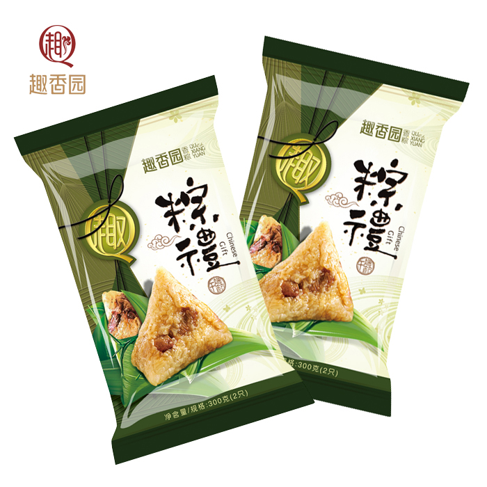 【端午粽子全国快递发货】 客家五香粽 袋装300g（150*2只）