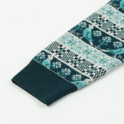 METTE羊绒世家21年秋冬女羊绒衫套头圆领针织提加厚打底衫毛衣花 商品图3