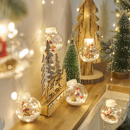 【小小星球，装着儿时的童话】LED圣诞节许愿球圣诞节彩灯 节日场景氛围灯彩盒装 商品图5