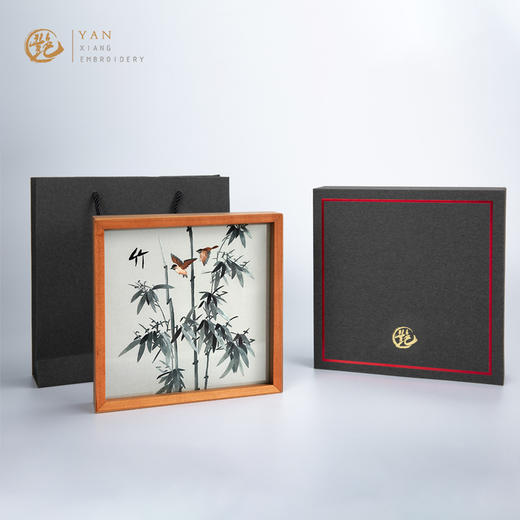 艷 湘绣 双面绣 桌面绣摆件 商品图3