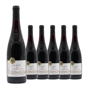 【整箱购买】维拉罗勒萨梅卡本内弗兰红葡萄酒 Vallee Loire Saumur 750ml*6