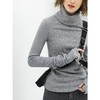 COCOBELLA纯色双层堆堆高领毛衣女舒适内搭针织衫YN784 商品缩略图4