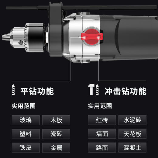 【收纳师推荐】家用手枪钻手电钻家用电锤多功能电动工具 商品图3